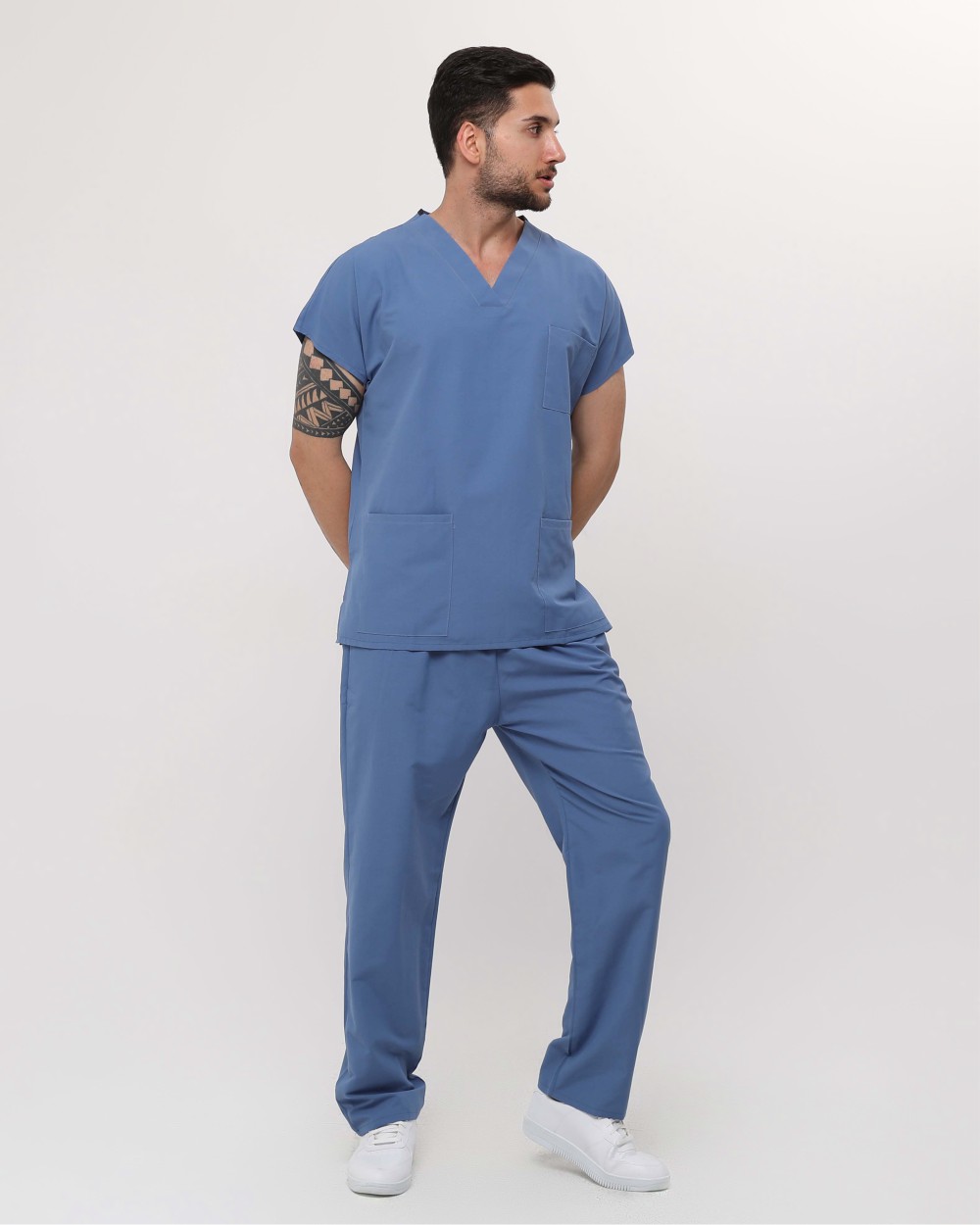 Men's Sky Blue Scrub Set – Scrubbies Scrubs